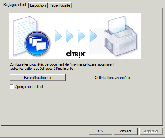 Serveur d'impression Citrix universel (Universal Print Server)